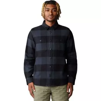 Плюшевая рубашка с длинным рукавом Mountain Hardwear, цвет black tatanka check print