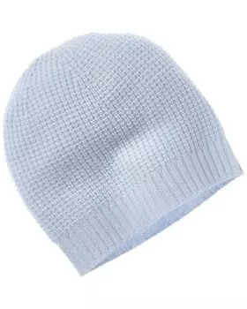 Плюшевая шапка-бини Hannah Rose с вафельным узором и кашемиром