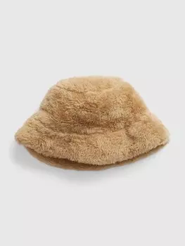 Плюшевая шапка Gap, коричневый