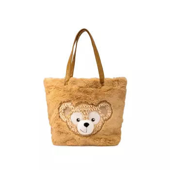 Плюшевая сумка-шоппер, сумка-тоут, обычная женская, кофейного цвета Disney