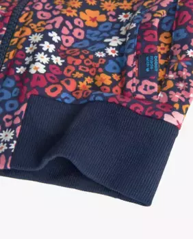 Плюшевая толстовка для девочек с принтом и застежкой-молнией Boboli, мультиколор