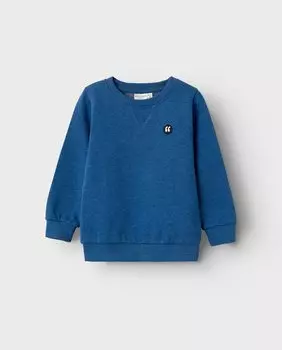 Плюшевая толстовка для мальчика name it, индиго