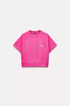 Плюшевая толстовка florida ZARA, фуксия