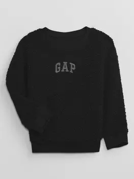 Плюшевая толстовка Gap, черный
