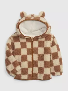 Плюшевая толстовка Gap, коричневый
