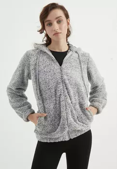 Плюшевая толстовка с капюшоном Herita, серый