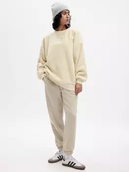Плюшевая толстовка с логотипом Gap, бежевый