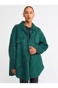 Плюшевая Туника-изумруд Dilvin, зеленый