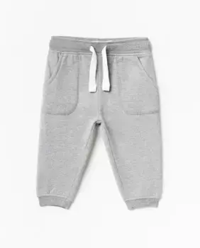 Плюшевые брюки-джоггеры Sfera, серый