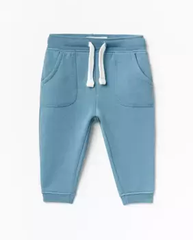 Плюшевые брюки-джоггеры Sfera, синий