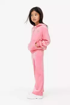 Плюшевые брюки H&M, розовый