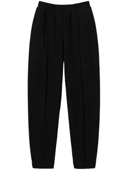 Плюшевые брюки-сигареты TWINSET, черный