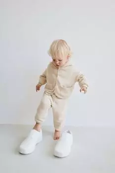 Плюшевые брюки ZARA, песок