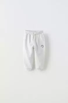 Плюшевые брюки ZARA, серый мергель