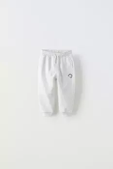 Плюшевые брюки ZARA, серый мергель