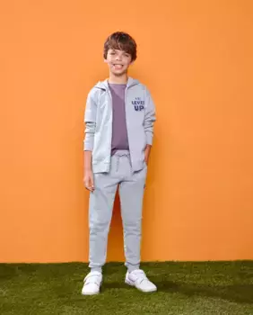 Плюшевые штаны для мальчика с разрезами Kids El Corte Ingls, серый