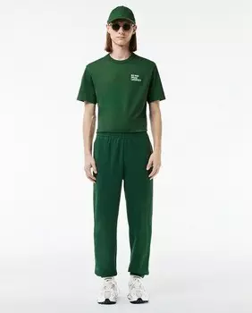 Плюшевые спортивные брюки-джоггеры Lacoste, зеленый