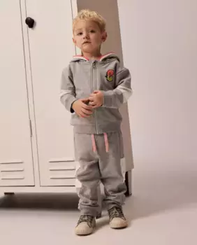 Плюшевые спортивные штаны name it, серый