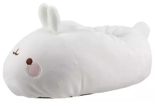 Плюшевые тапочки Nici "МОЛАНГ" с милыми заячьими ушками, белый