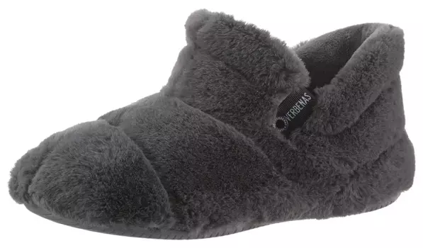 Плюшевые тапочки VERBENAS, длиной до щиколотки, антрацит