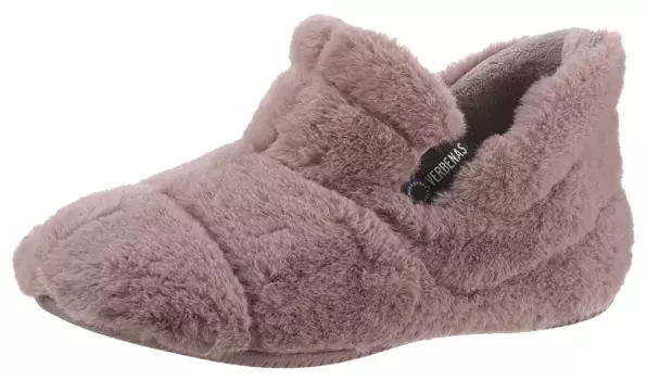 Плюшевые тапочки VERBENAS, длиной до щиколотки, розовый