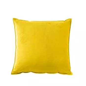Плюшевый чехол для подушки, мягкий красивый декоративный чехол для автомобильной подушки, квадратный чехол для подушки для дома, желтый Stuttg