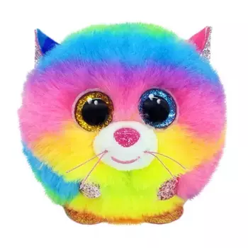 Плюшевый маленький размер Puffies Gizmo Rainbow Cat Ty, 1 UD