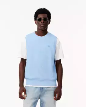 Плюшевый мужской жилет Lacoste, синий