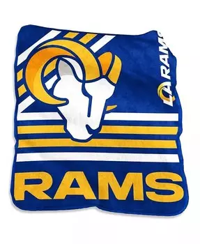 Плюшевый плед Raschel Los Angeles Rams размером 50 x 60 дюймов Logo Brands, мультиколор