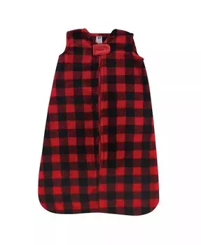 Плюшевый спальный мешок для маленьких мальчиков, мешок, одеяло, плед «Баффало» Hudson Baby, красный