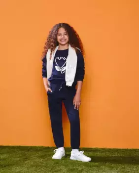 Плюшевый свитшот для девочки с принтом Kids El Corte Ingls, темно-синий