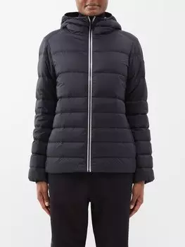 Pluvis стеганый пуховик с капюшоном Moncler, черный