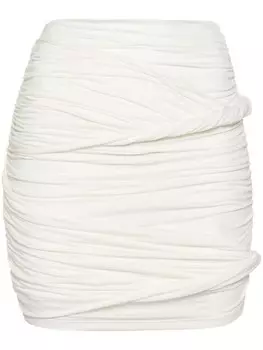 PNK мини-юбка с рюшами, белый