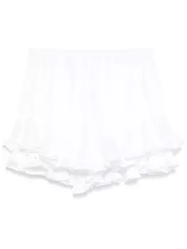 PNK шорты с оборками, белый
