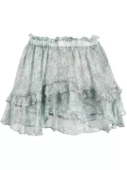 PNK юбка-шорты с графичным принтом, синий