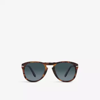 PO0714SM Солнцезащитные очки Steve McQueen пилотной формы из хрусталя и ацетата Persol, коричневый