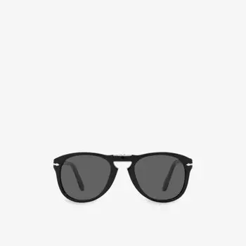 PO0714SM Солнцезащитные очки Steve McQueen в оправе пилота и ацетате Persol, черный