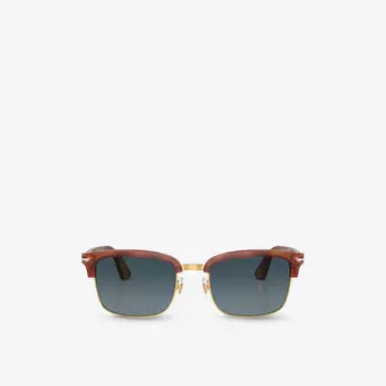 PO3327S солнцезащитные очки из ацетата в прямоугольной оправе Persol, коричневый