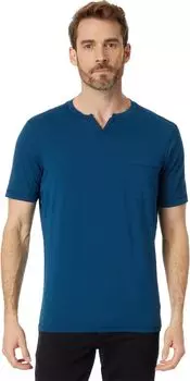 Победа с коротким рукавом и V-образным вырезом Good Man Brand, цвет Sea