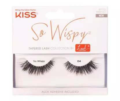 Поцелуй, накладные ресницы, такой тонкий 04, KISS