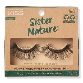 Поцелуй, полоска ресниц, ива, KISS