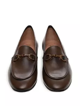 Poche Paris кожаные лоферы, коричневый