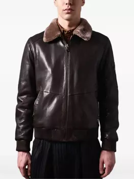 Poche Paris куртка-бомбер, коричневый