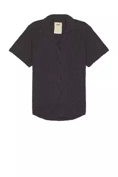 Почти черная вафельная рубашка Cuba Oas, цвет Nearly Black