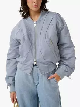 Почтовая куртка-бомбер Gestuz, цвет Grey Blue