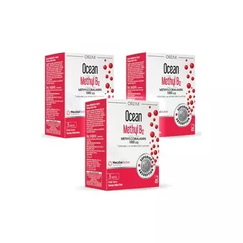 Подъязычный спрей Ocean Methyl B12, 3 упаковки по 5 мл