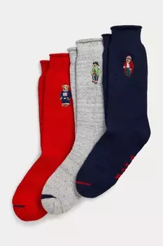 Подарочная коробка из гребенного хлопка bci с тремя медведями Polo Ralph Lauren, синий