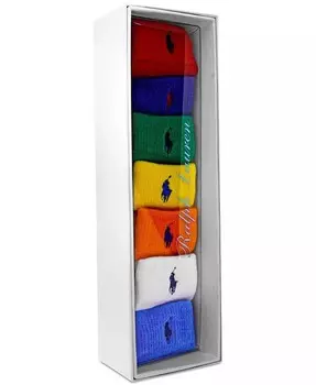 Подарочная коробка носков Color Shop для мальчиков и девочек, 7 шт Polo Ralph Lauren, мультиколор