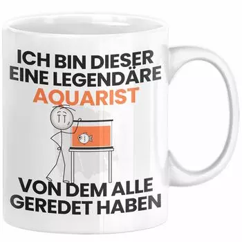 Подарочная кружка для аквариумиста. Забавная идея подарка на день рождения для аквариумиста. Я этот легендарный аквариумист. Все говорили о кофейной кружке (белой) Trendation, белый