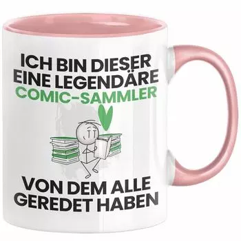 Подарочная кружка для коллекционера комиксов. Забавная идея подарка на день рождения для коллекционеров комиксов. Я — легендарный коллекционер комиксов. Все говорили о кофейной кружке (розовой) Trendation, розовый